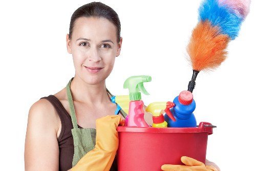 Professional Bromley cleaners working in a modern home interior