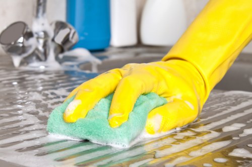 Professional-style deep rug cleaning process for a large rug